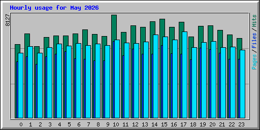 Hourly usage for May 2026